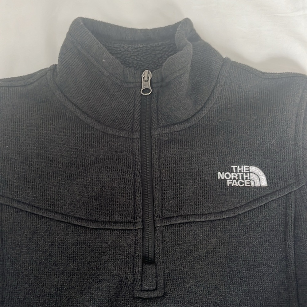 Northface 1/4 Zip Small Dark Gray - Picture 2 of 5